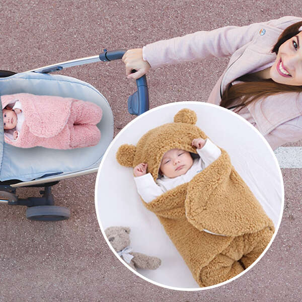 Hugino Ultra Soft Baby Cover | Plush, Breathable, and Lightweight Blanket for Newborns and Toddlers | Perfect for Strollers, Cribs, and Car Seats | Cozy, Gentle, and Hypoallergenic Fabric