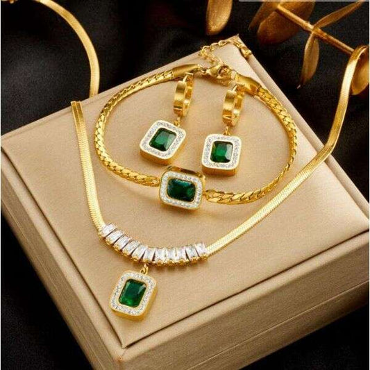 Almaretta - Luxury set with necklace, bracelet and earrings